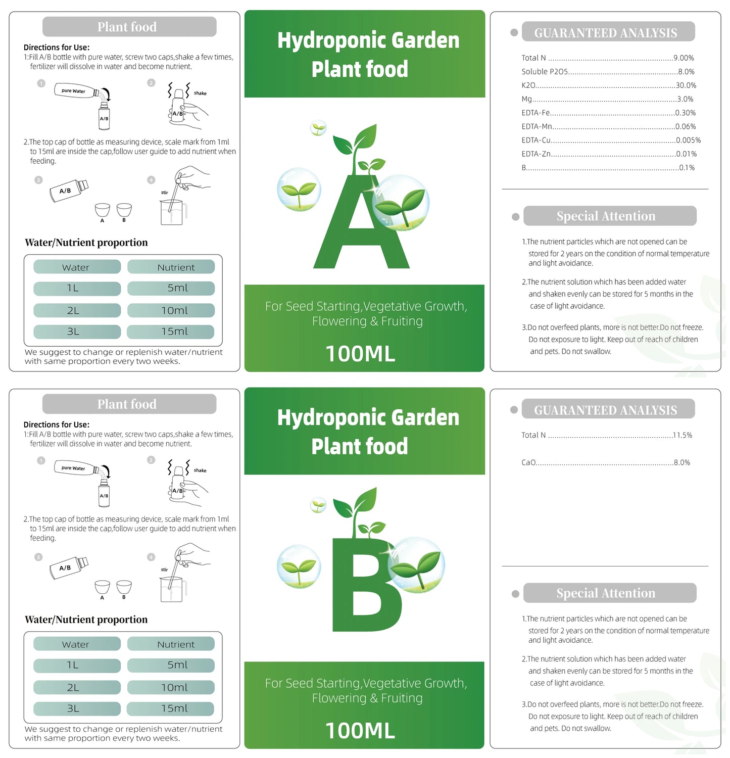 GrowLuv Hydroponic Fertilizer